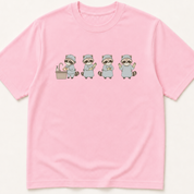 Alternate view of the illustrated Scrubbing In Raccoon garment-dyed t-shirt.