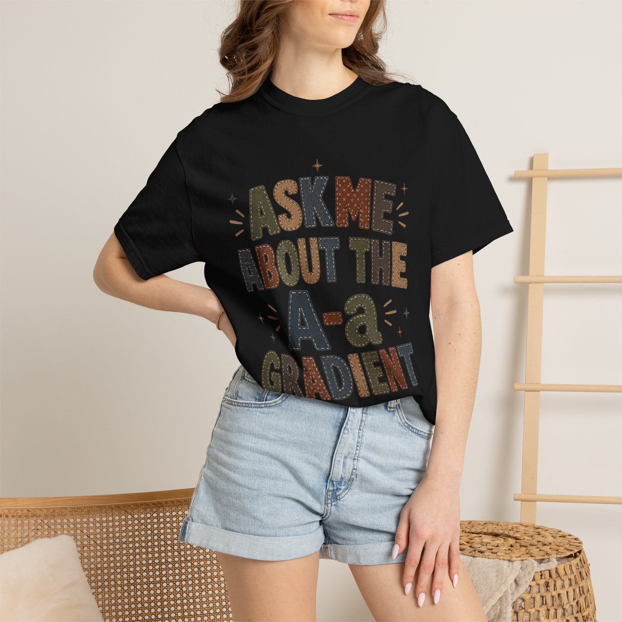 A-a Gradient Faux Patchwork T-Shirt