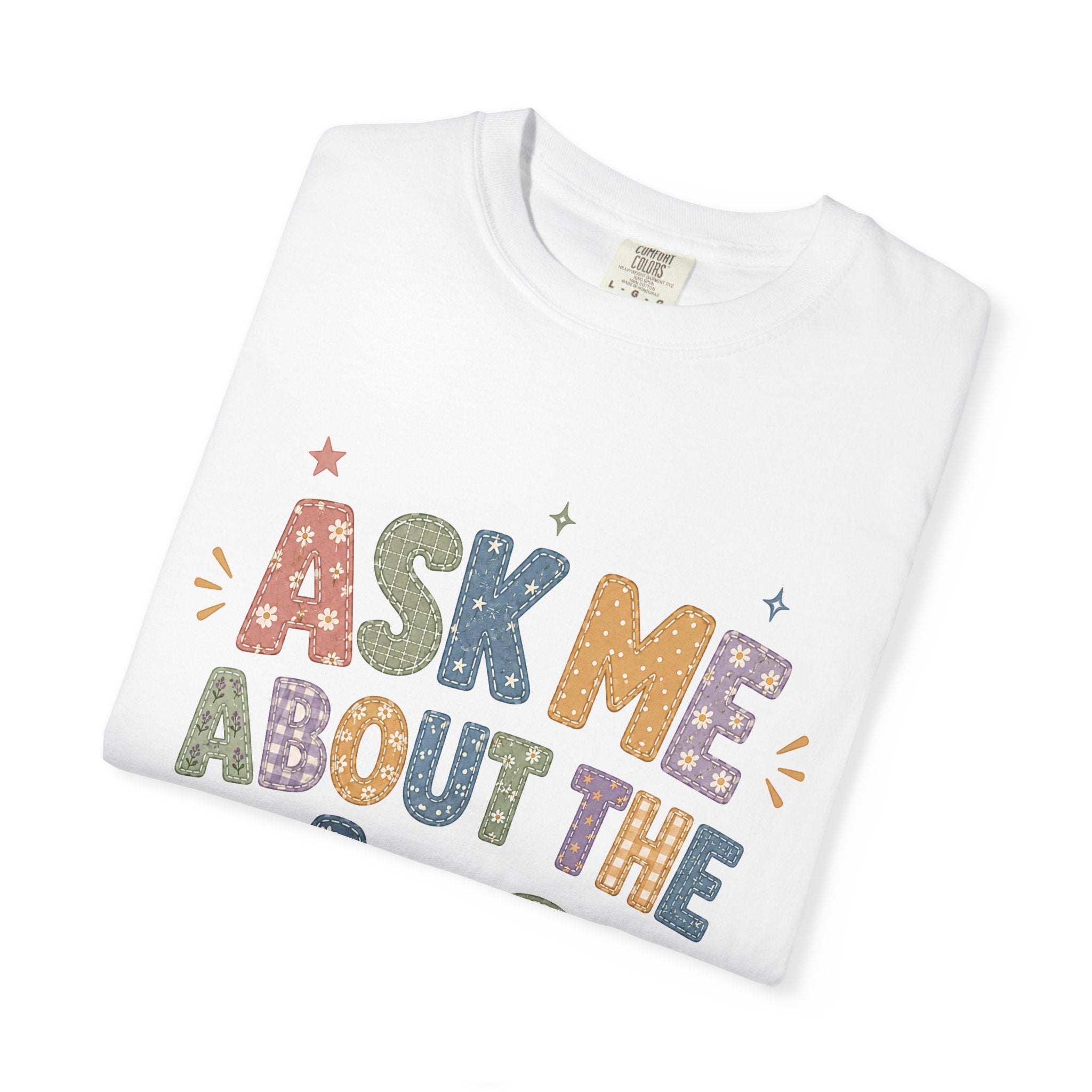 A-a Gradient Bright Faux Patchwork T-Shirt