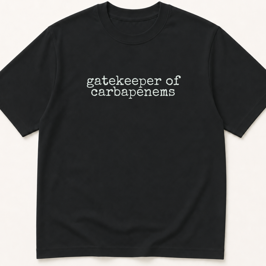 Alternate view of the 'Gatekeeper of Carbapenems' garment-dyed t-shirt.