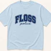 Alternate view of the 'Floss Police' garment-dyed t-shirt.