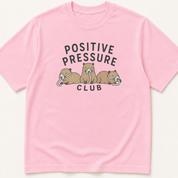 Alternate view of the illustrated Positive Pressure Club Capybara with CPAPs garment-dyed t-shirt.
