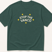 Alternate view of the 'Stop the Vanco' garment-dyed t-shirt.