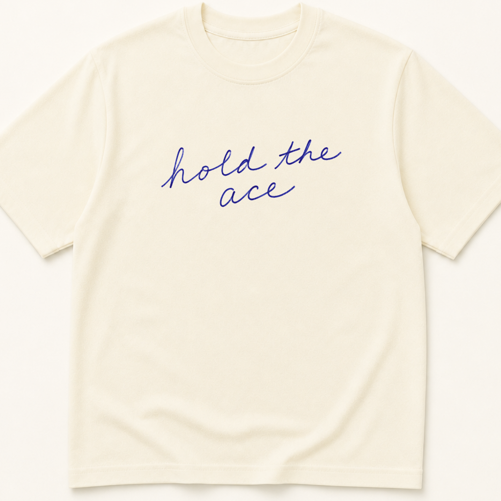Garment-dyed unisex t-shirt printed with 'Hold the ACE' — Cardiology humor tee for Internal Medicine, Nephrology, and Pharmacy professionals.