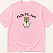 Alternate view of the illustrated Cardi-OWL-ogist garment-dyed t-shirt.