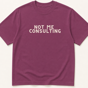Alternate view of the 'Not Me, Consulting' garment-dyed t-shirt.