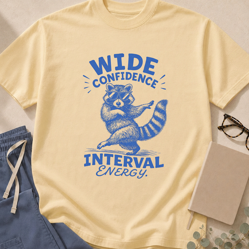 Alternate view of the 'Wide Confidence Interval Energy' garment-dyed evidence-based medicine t-shirt.
