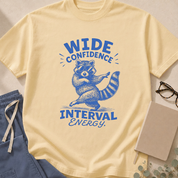 Alternate view of the 'Wide Confidence Interval Energy' garment-dyed evidence-based medicine t-shirt.