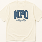 Alternate view of the 'NPO Allegedly' garment-dyed t-shirt.