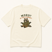 Garment-dyed unisex t-shirt printed with 'MDRD in This Economy' — Internal Medicine humor tee for Nephrology and Pharmacy professionals.