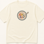 Garment-dyed unisex t-shirt printed with 'EBL 5cc' — Anesthesiology humor tee for Surgery and Surgical Technology professionals.