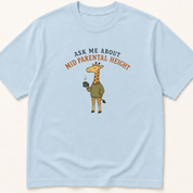 Alternate view of the 'Ask Me About Midparental Height' garment-dyed t-shirt.