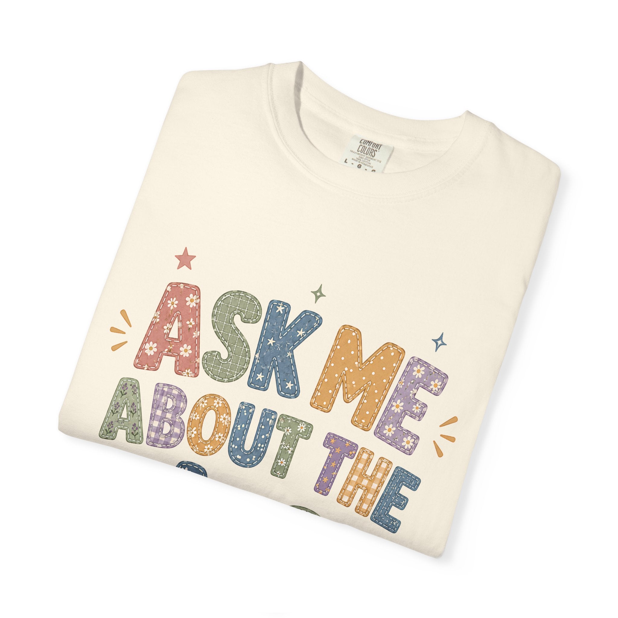 A-a Gradient Bright Faux Patchwork T-Shirt