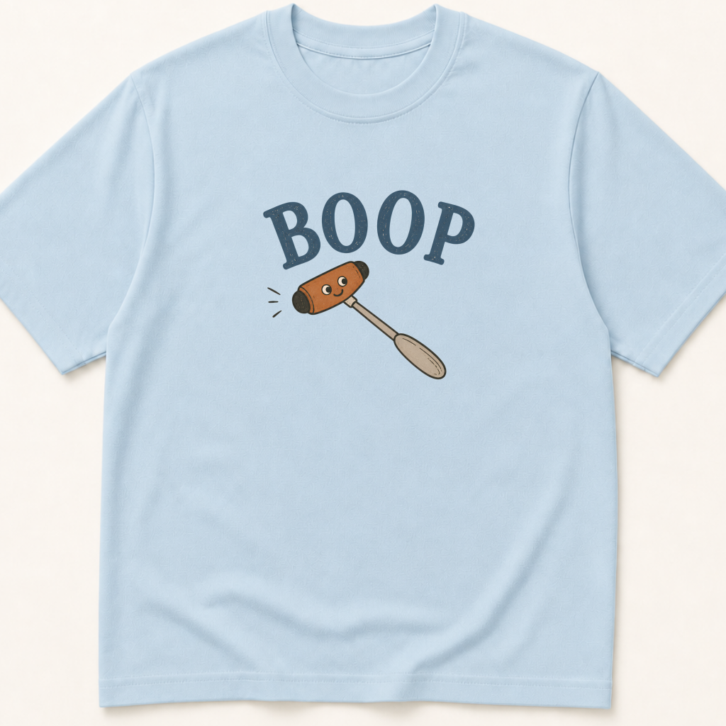 Alternate view of the 'BOOP Reflex Hammer' garment-dyed t-shirt.