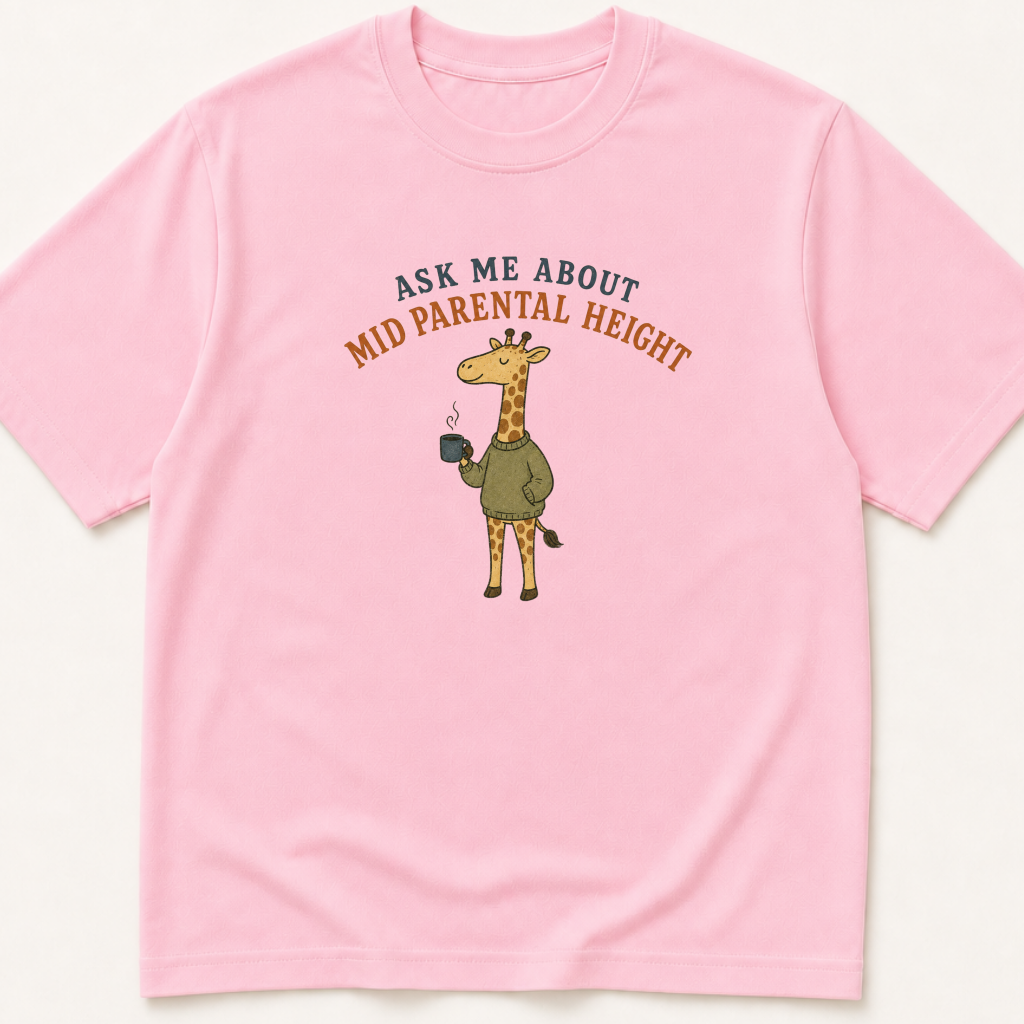 Alternate view of the 'Ask Me About Midparental Height' garment-dyed t-shirt.