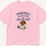 Alternate view of the 'Calculating the Delta Gap' garment-dyed t-shirt.
