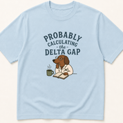 Alternate view of the 'Calculating the Delta Gap' garment-dyed t-shirt.