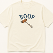 Garment-dyed unisex t-shirt printed with 'BOOP Reflex Hammer' — Family Medicine humor tee for Internal Medicine, Neurology, and PM&R professionals.