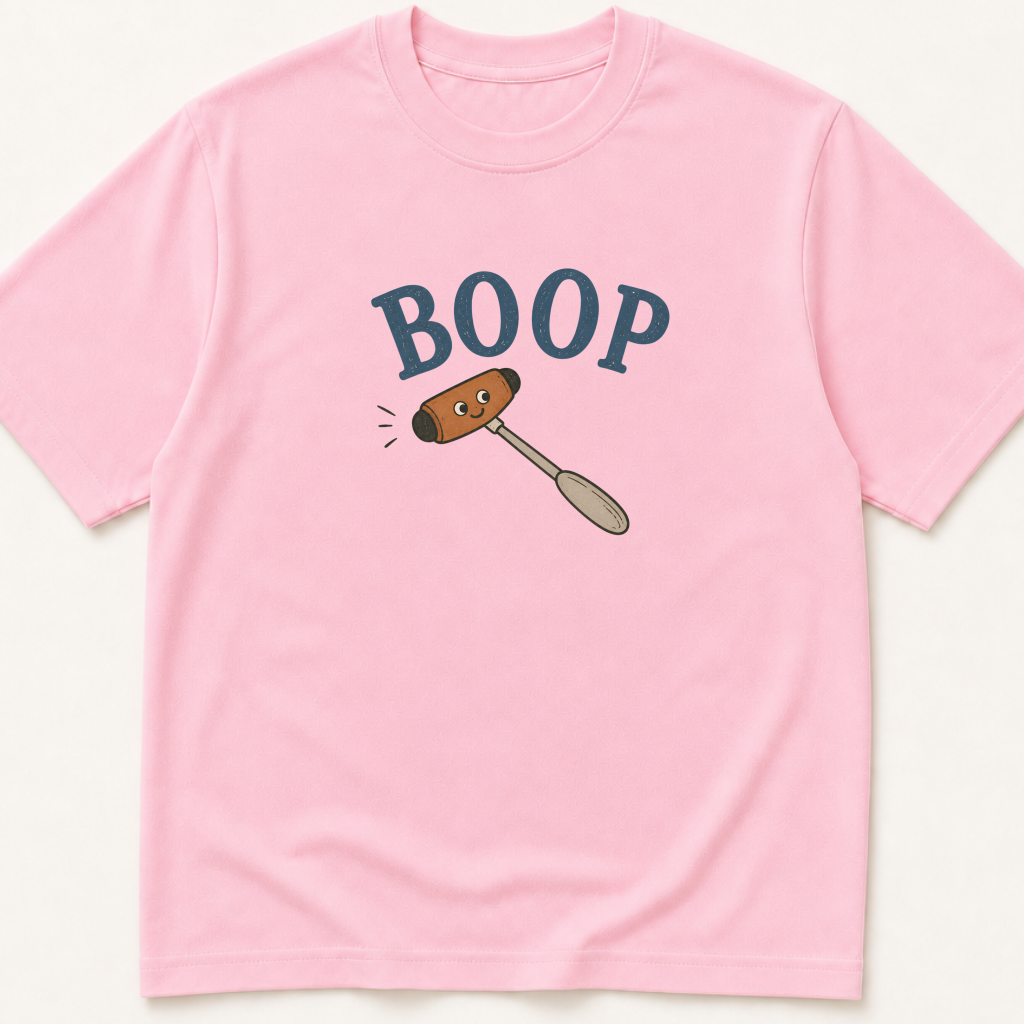 Alternate view of the 'BOOP Reflex Hammer' garment-dyed t-shirt.