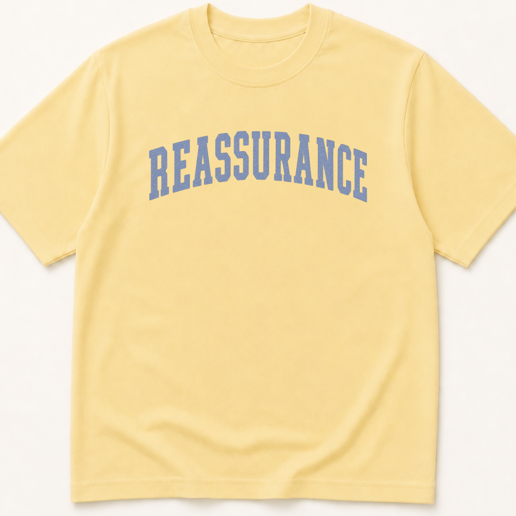 Alternate view of the 'Reassurance' garment-dyed t-shirt.