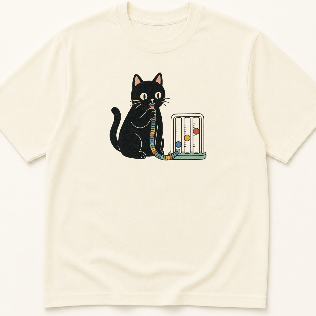 Garment-dyed unisex t-shirt featuring an illustrated Cat with Incentive Spirometer design — Nursing humor tee for Pulmonology and Respiratory Therapy professionals.