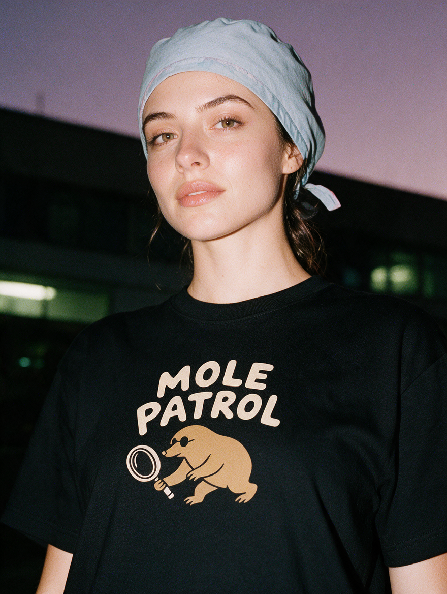 Mole Patrol T-Shirt | Dermatology Gift – Good Prognosis